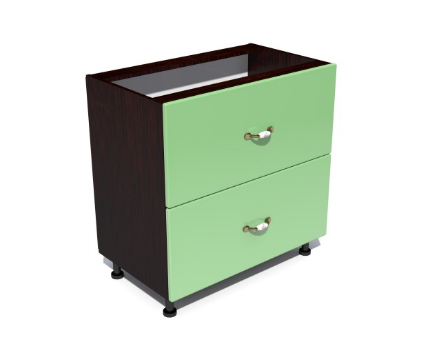 Corp inferior 80 cu 2 sertare metalice pentru greutate Zebra MDF fistic simplu Corp inferior 80 cu 2 sertare metalice pentru greutate Zebra MDF fistic simplu